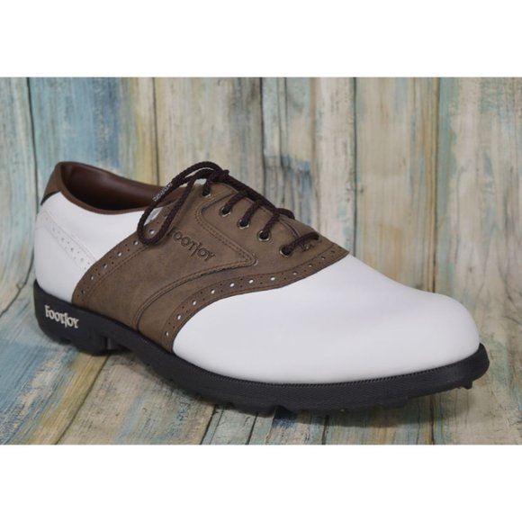 Footjoy GreenJoys Men's Size 11 Saddle Golf Cleats 45542 - Picture 3 of 11